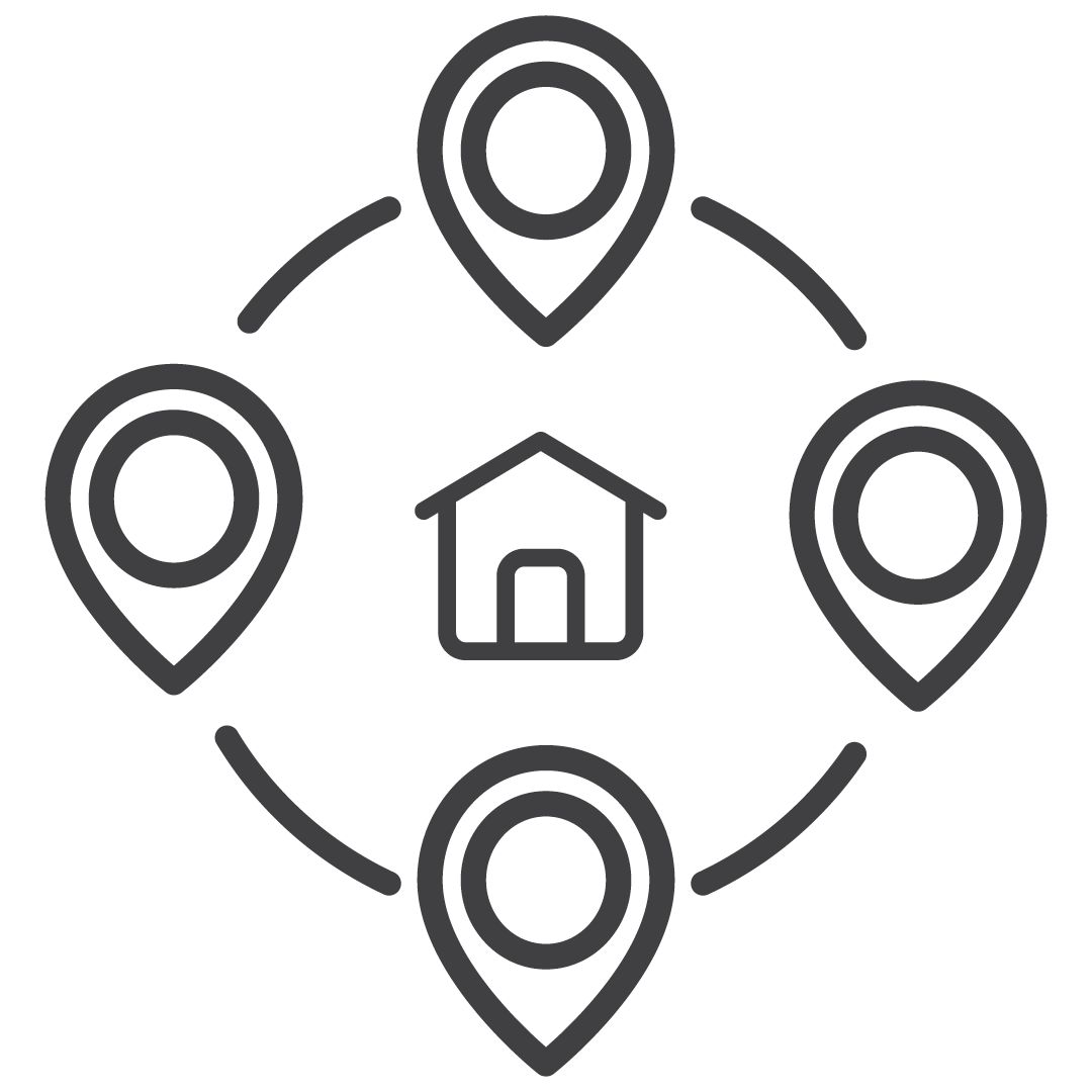 Up to 4 areas