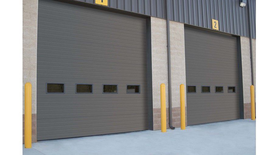 Image: Crawford heavy-duty commercial door brown