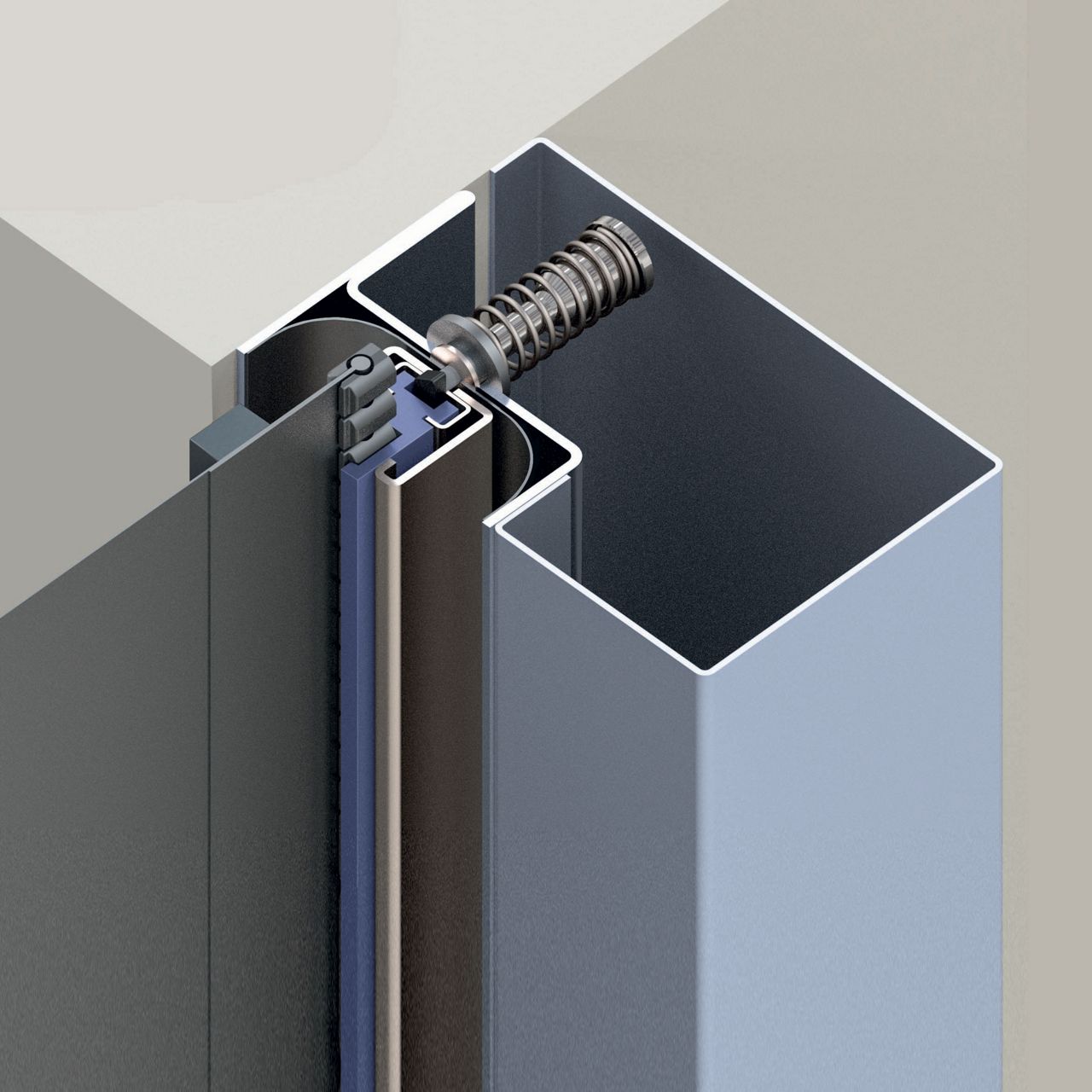 Une illustration détaillée d'une partie d'une porte D-651 All weather