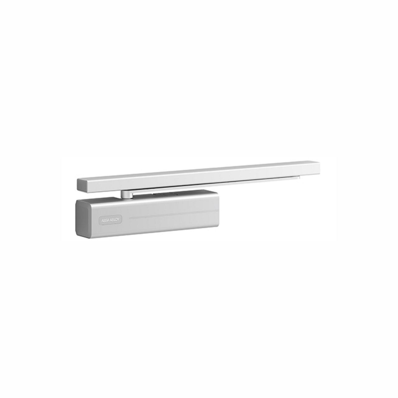 ASSA ABLOY DC500 guide rail Cam-Motion door closer, silver finish, for single leaf doors