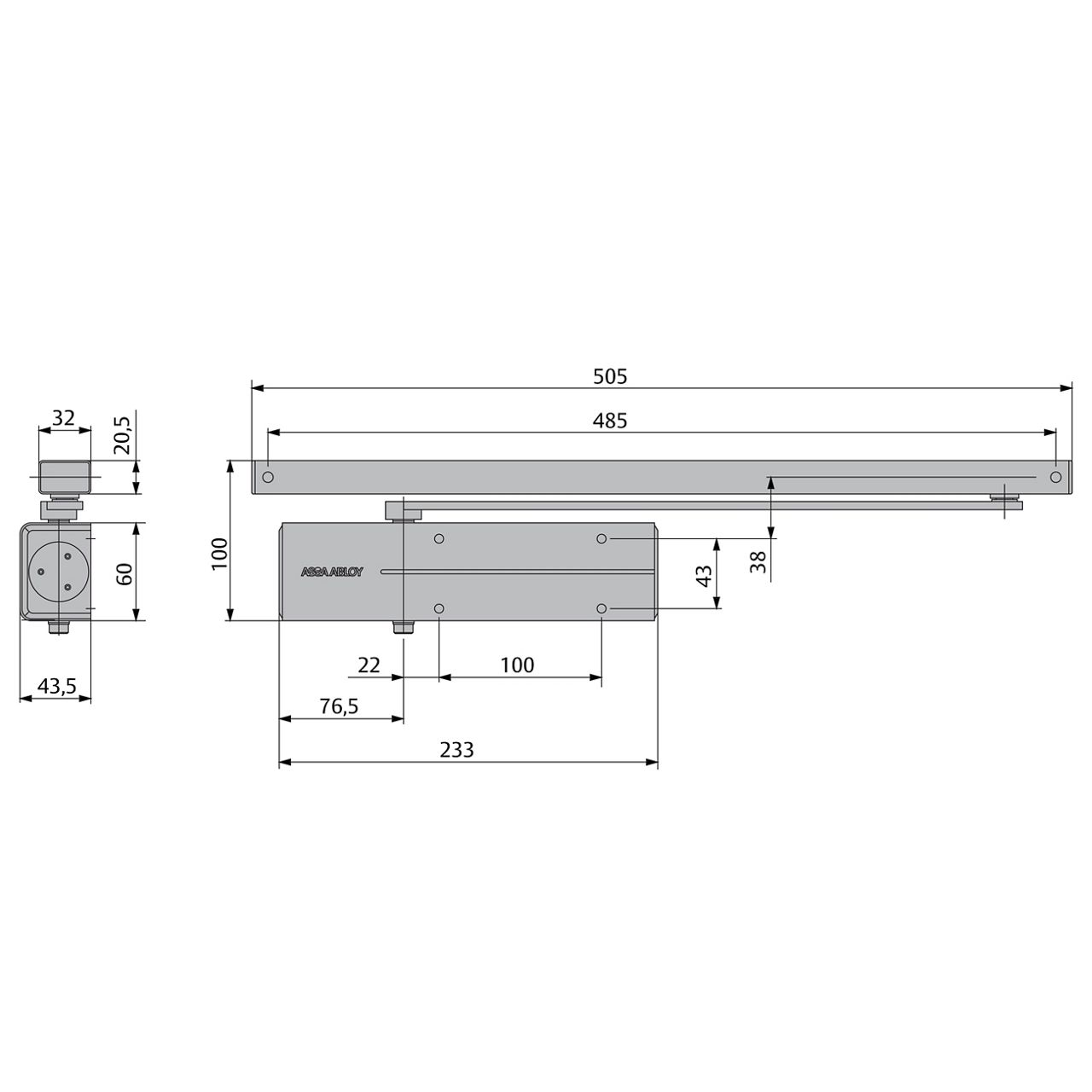 Image: DC 135 dimensioni