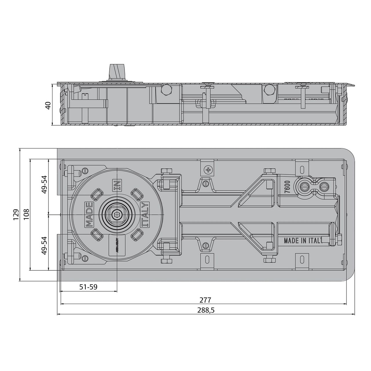 Image: DC450EA dimensioni