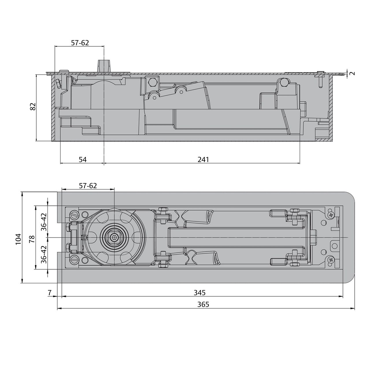 Image: DC475, dimensions in mm