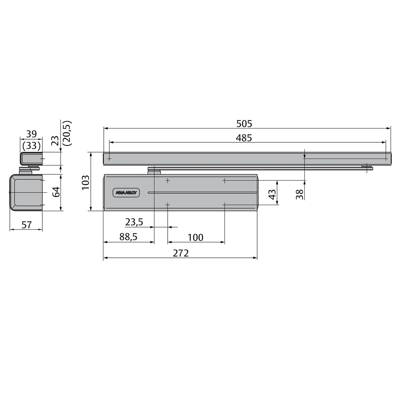 Image: DC700 dimensioni
