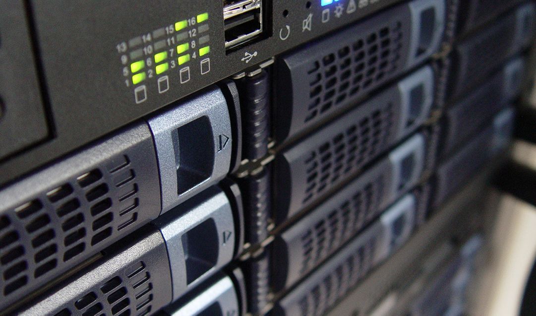 Data center storage equipment. 
