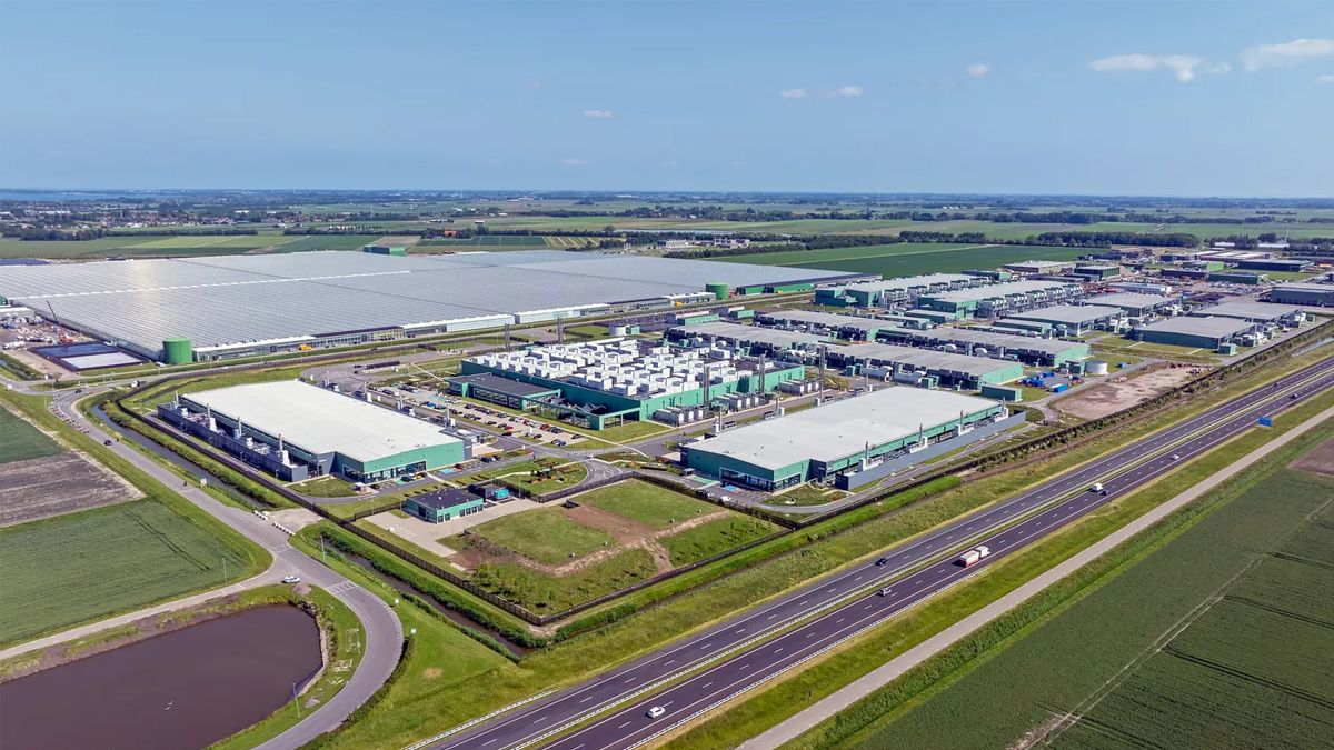 Billede af et datacenter
