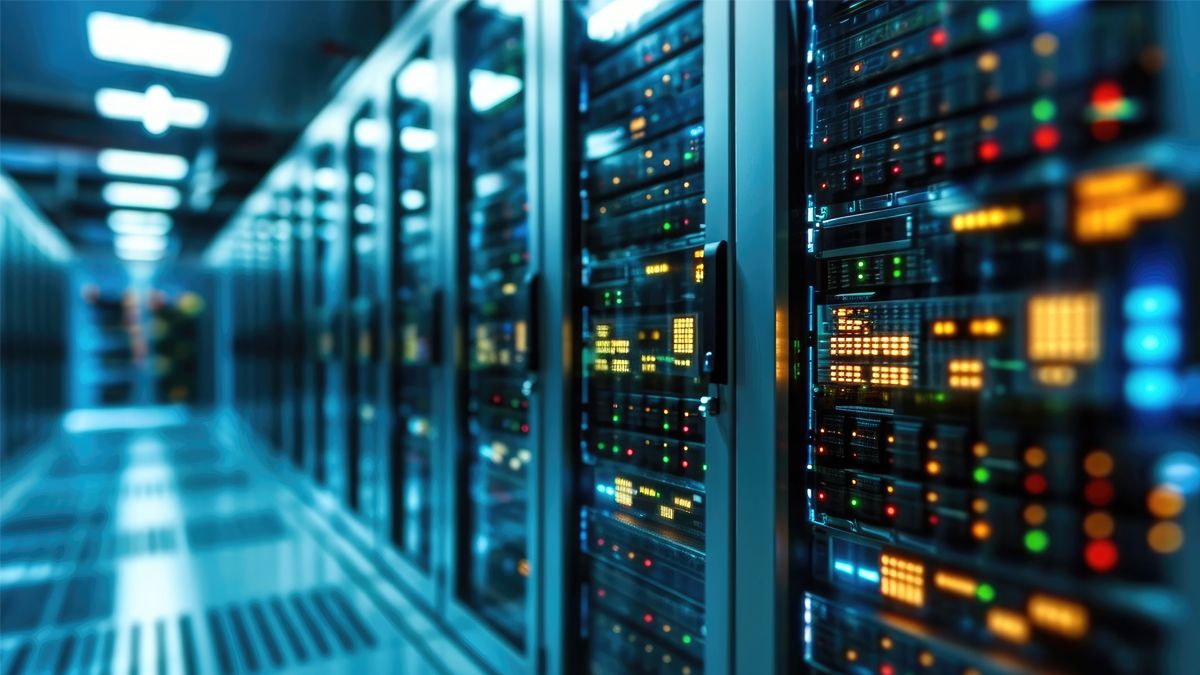 Billede af et datacenter