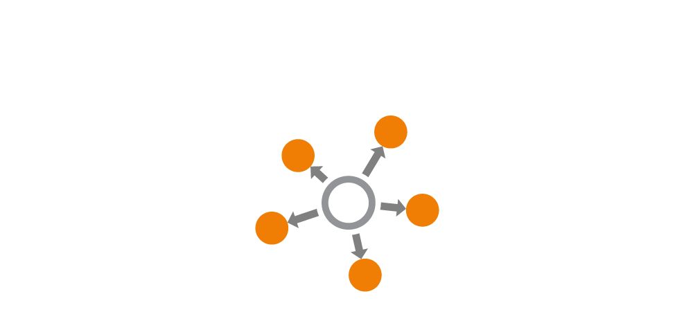 Decentralized management icon