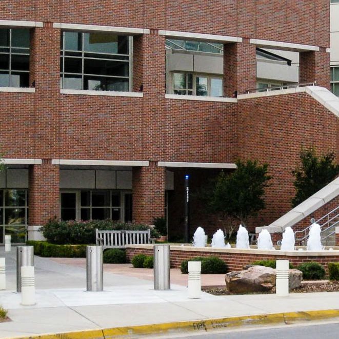 Defender automatic bollards stainless steel