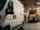 Delivery vans in logistics warehouse