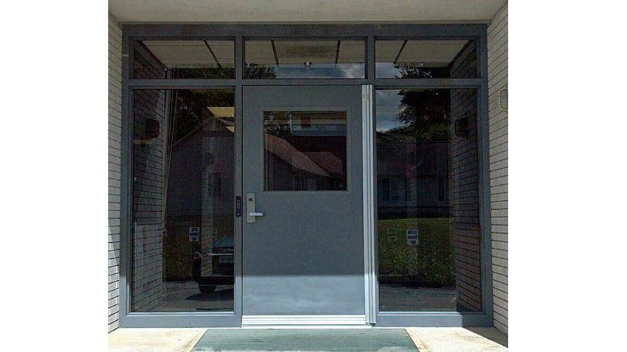 Hollow metal service door