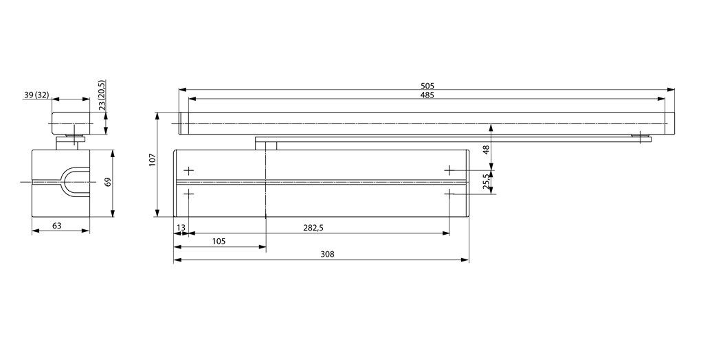 Image: dc340 dimensions