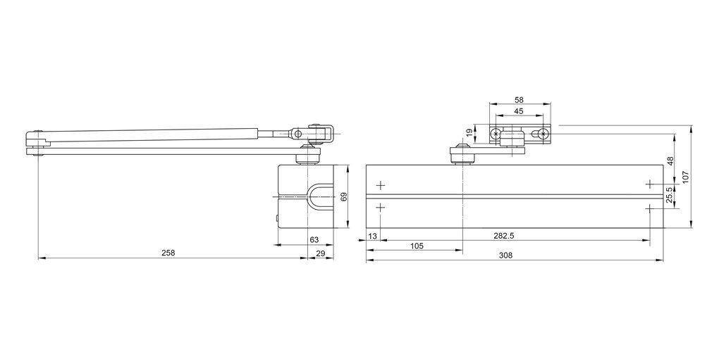 Размери dc347