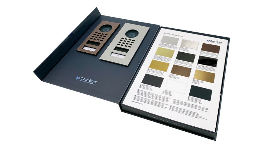 Et billede katalog over Doorbird farver