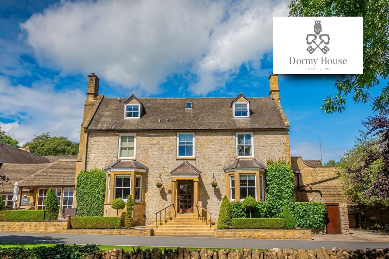Front exterior of Dormy House Hotel & Spa, a Traka key management customer in the Cotswolds.