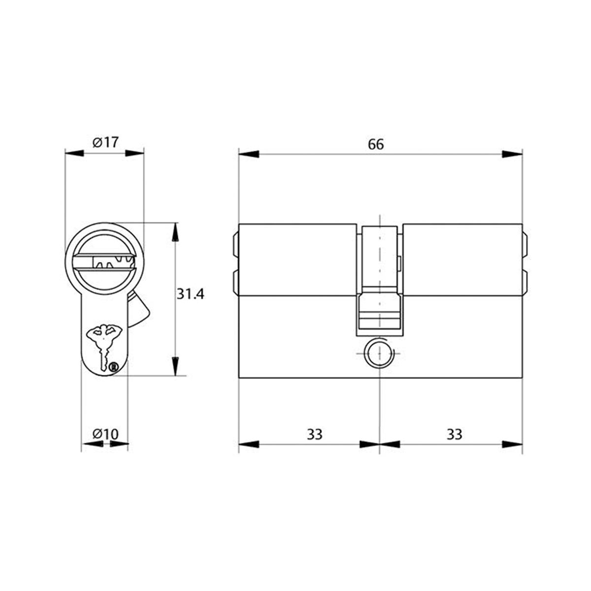 Image: Double Cylinder Euro Profile