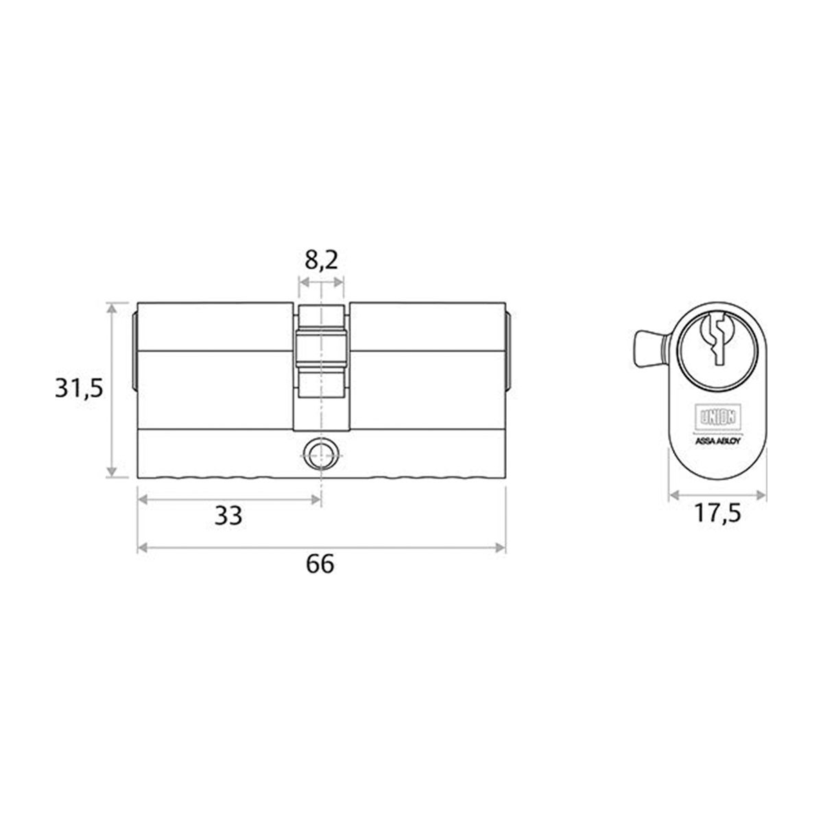 Image: Double Cylinder Oval Profile