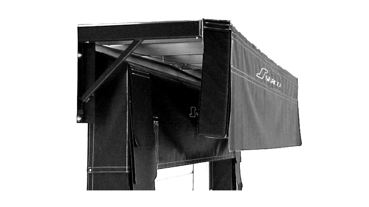 A side view of a black rain seal.