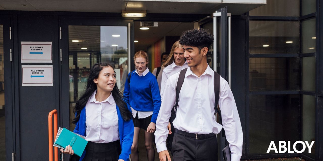 Students leaving school