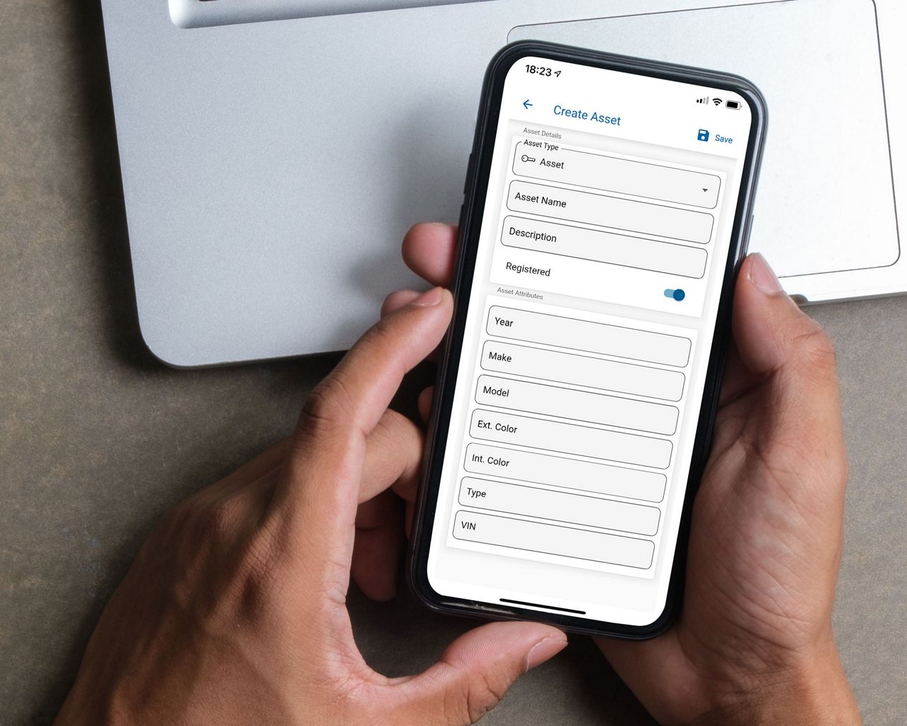 Entering vehicle details into KEYper GO