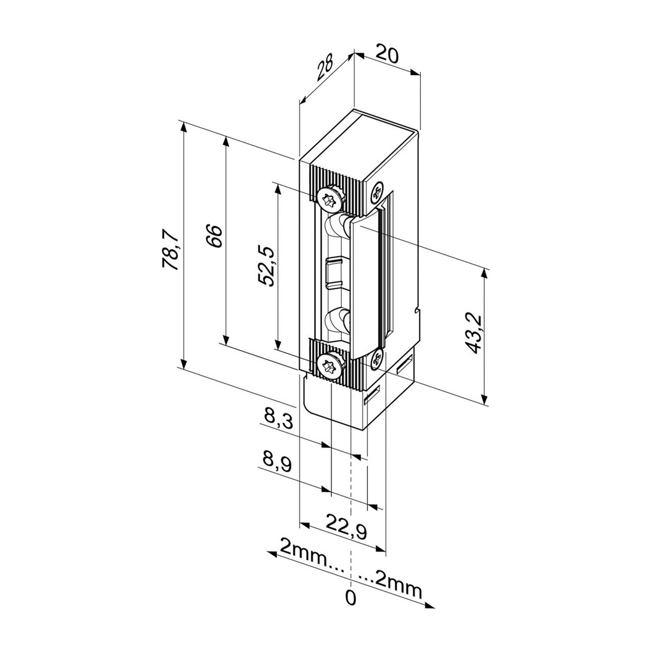Image: Escape door strike 332.80 (RRAKRR) 2
