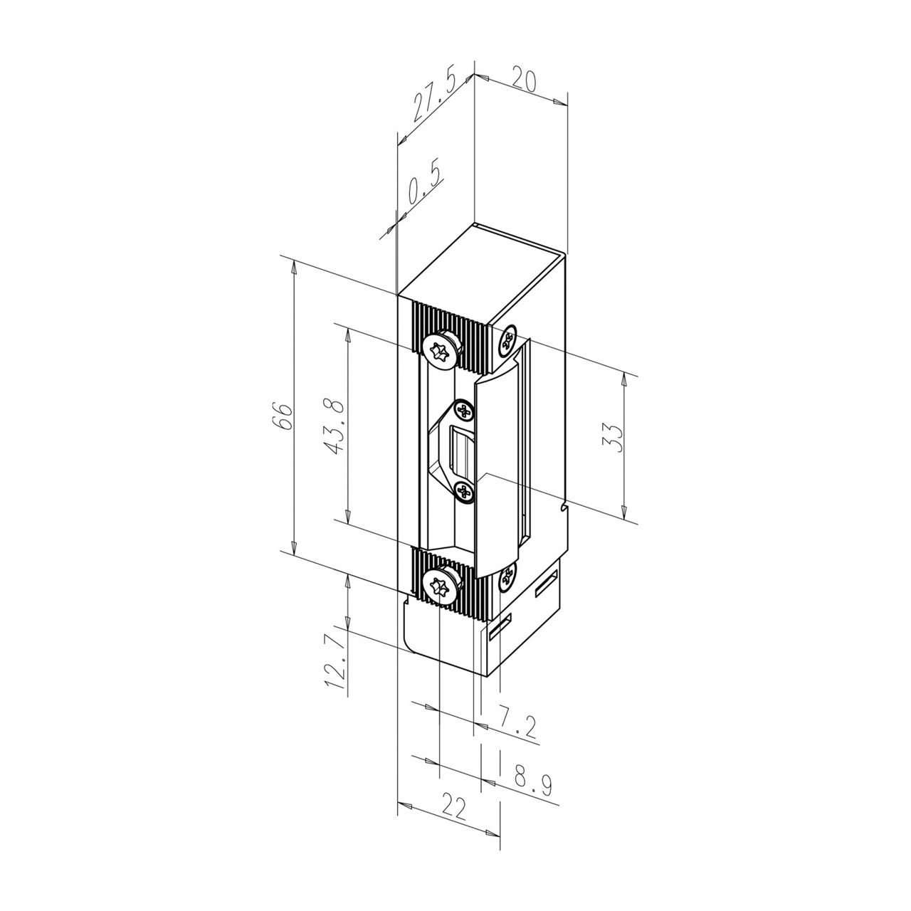 Image: Escape door strike 332.80F (RRAKRR) 2