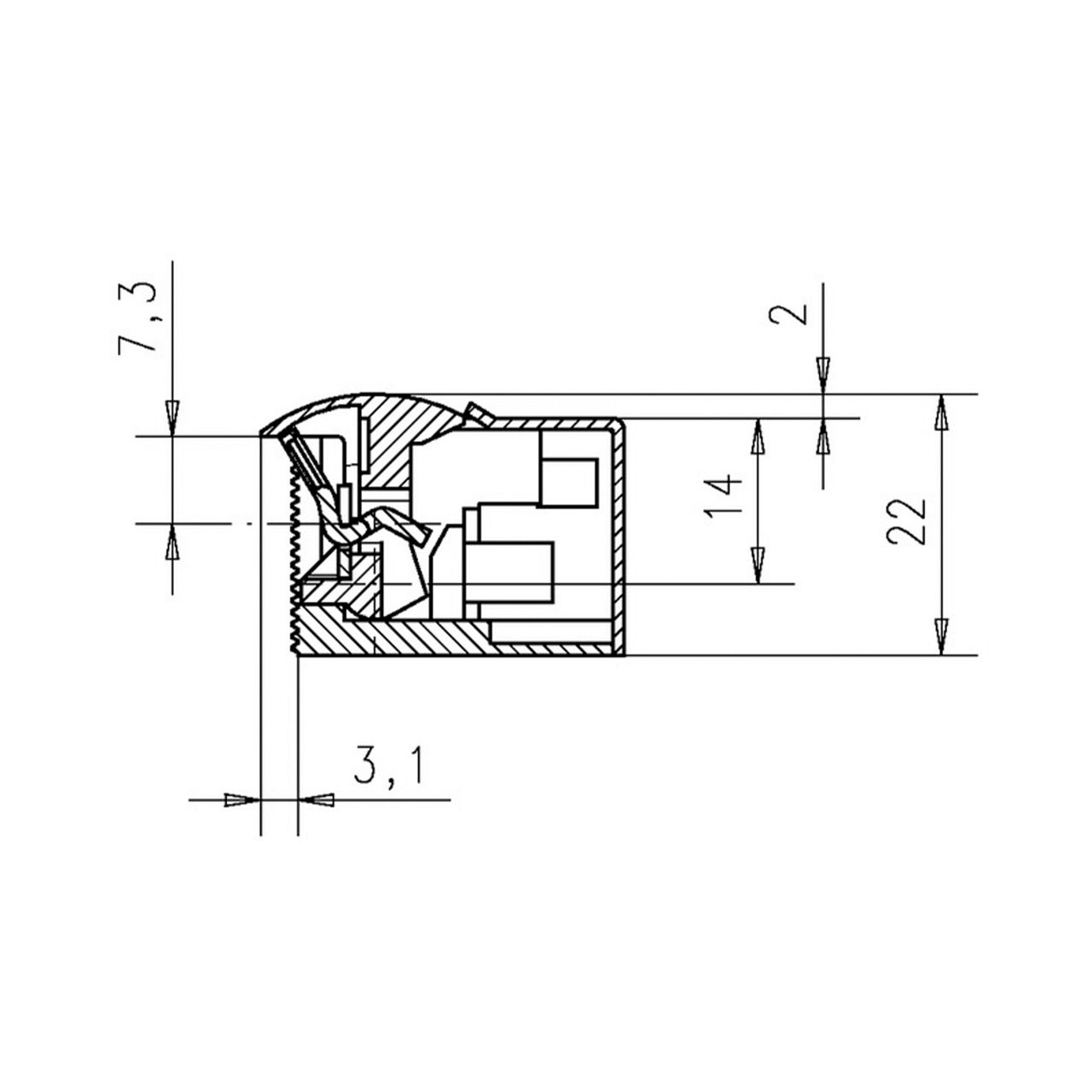 Image: Escape door strike 332.80F (RRAKRR) 3