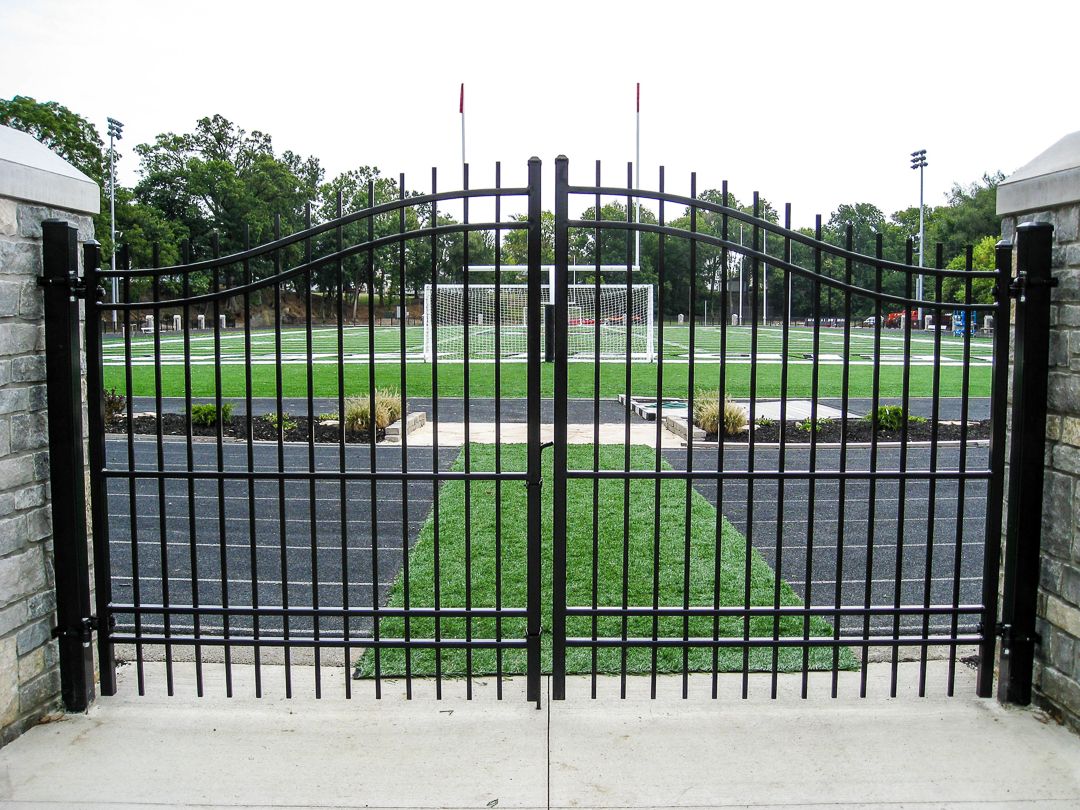 Estate double swing gate in genesis style