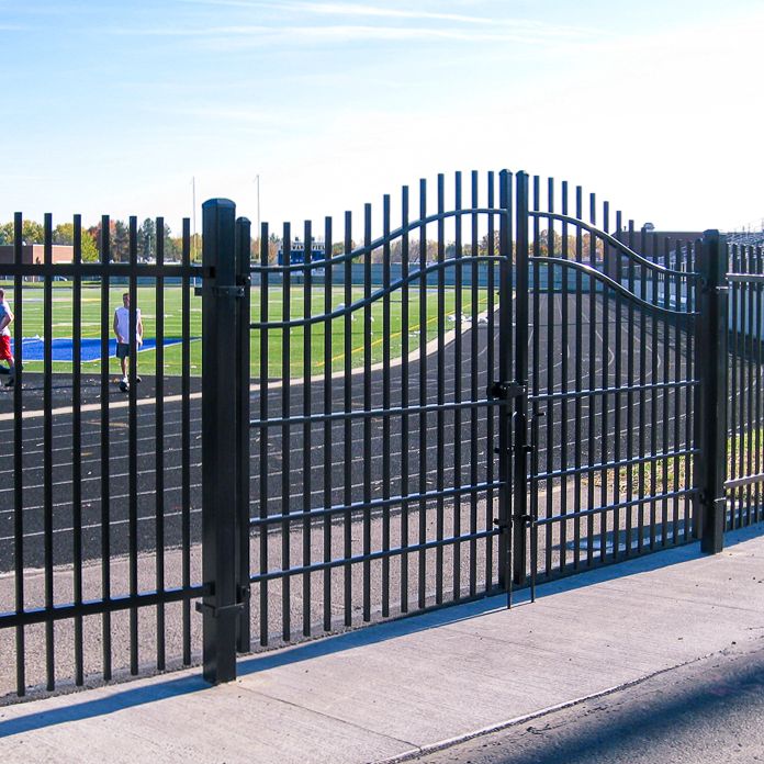Estate double swing gate in genesis style