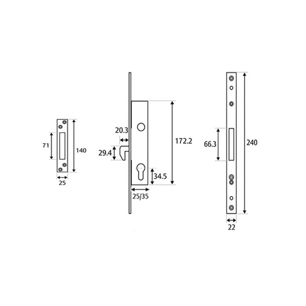 Image: Euro Cylinder Hook Lock
