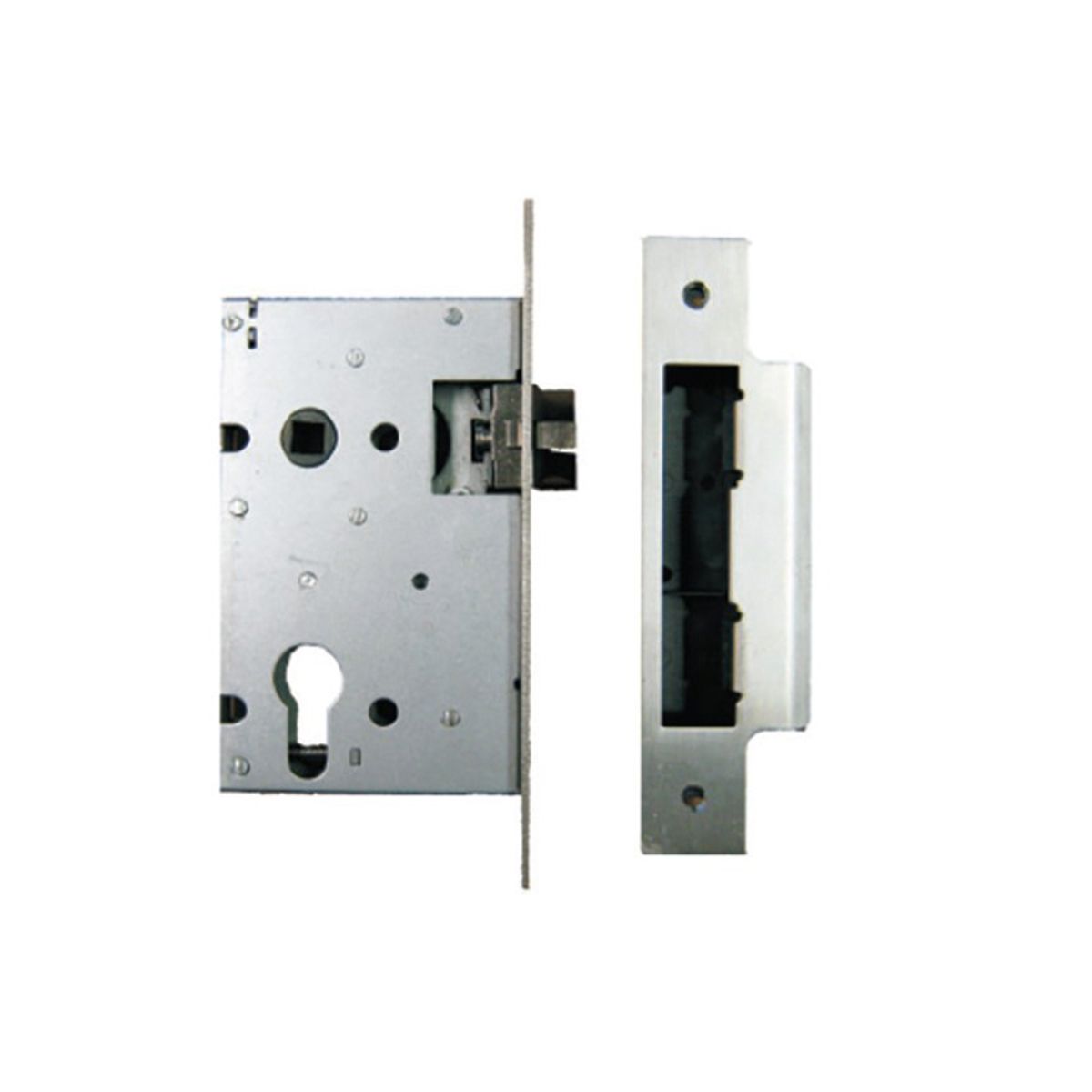 Union L22080 Aluminium Euro Profile Door Lock – 30.5mm Backset, 48mm PZ – Silver