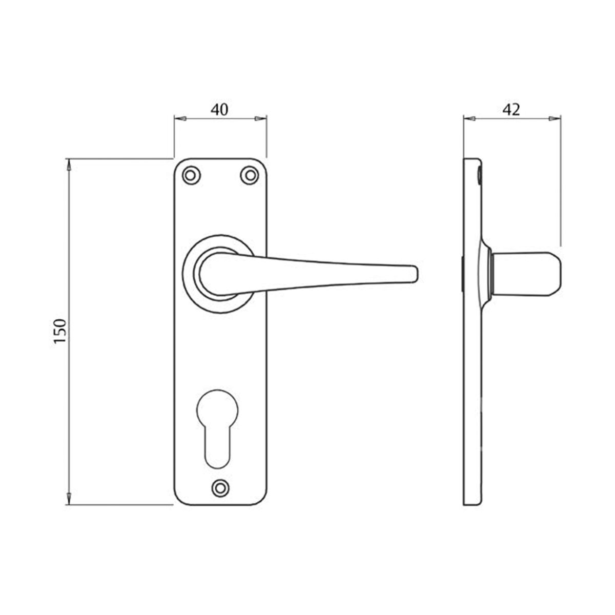 Image: Euro Profile Cylinder Lockset