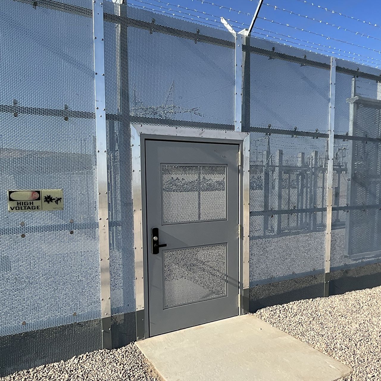 Exodus single swing gate installed with Matrix Alpha