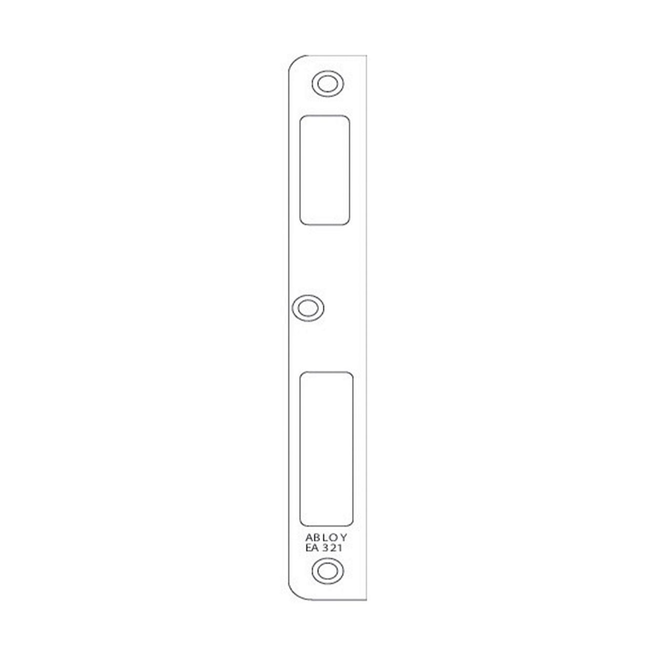 Striker plate ea321 on white background