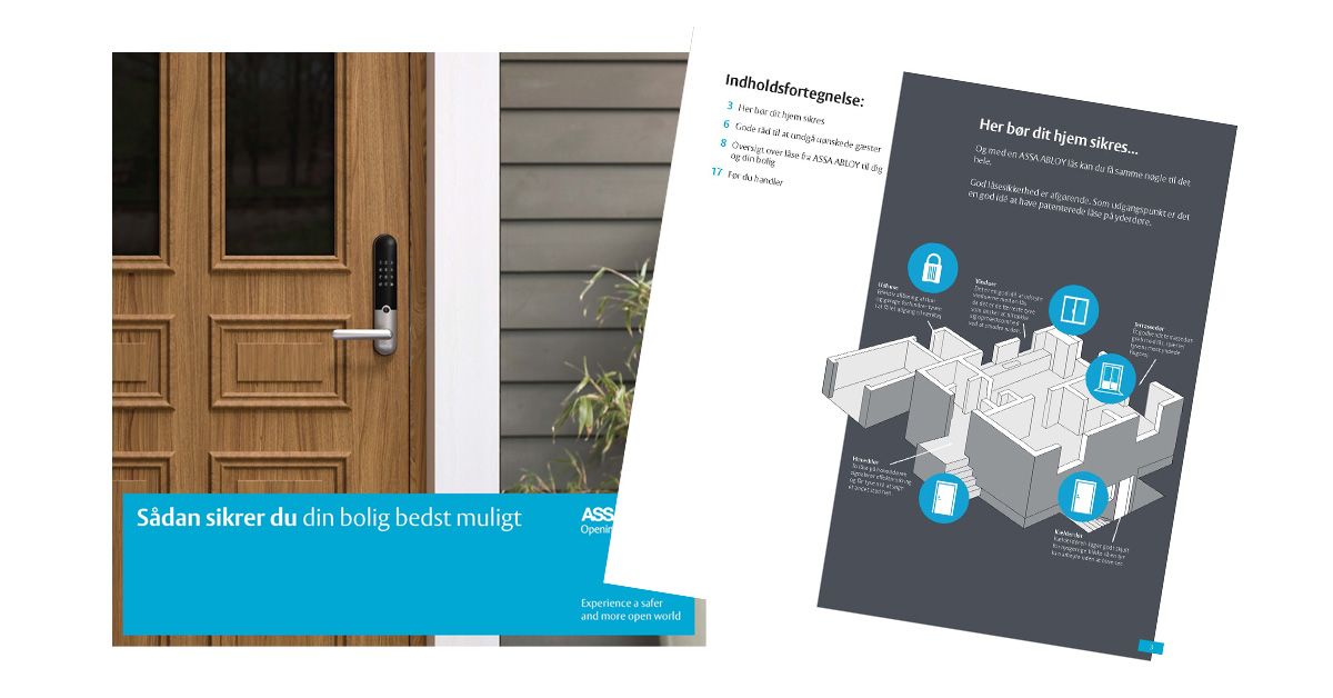 Billede af forsiden af sikringshåndbogen fra ASSA ABLOY