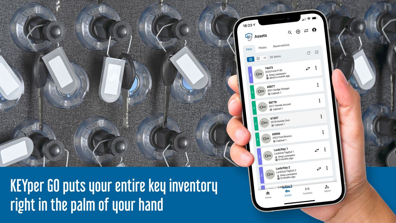 KEYper GO mobile mobile app for MX and MXi key cabinets