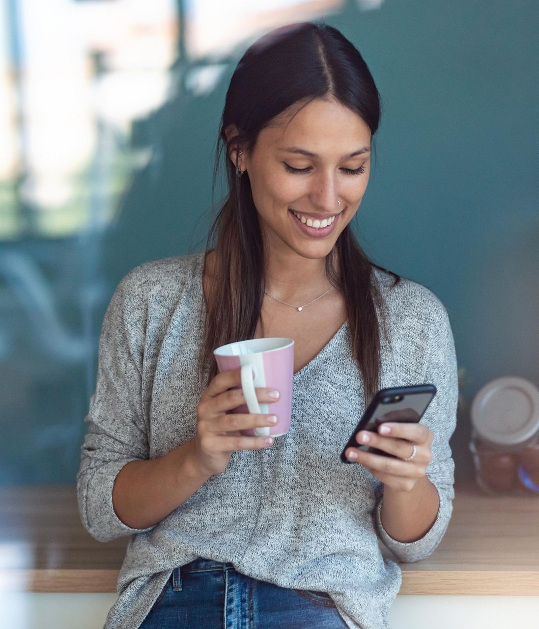 Image: Serrure multipoint connectée Kibolt Point Fort smartphone