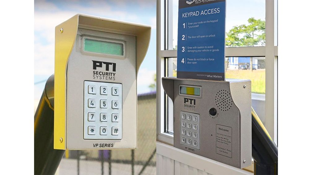PTI keypad with gooseneck stand