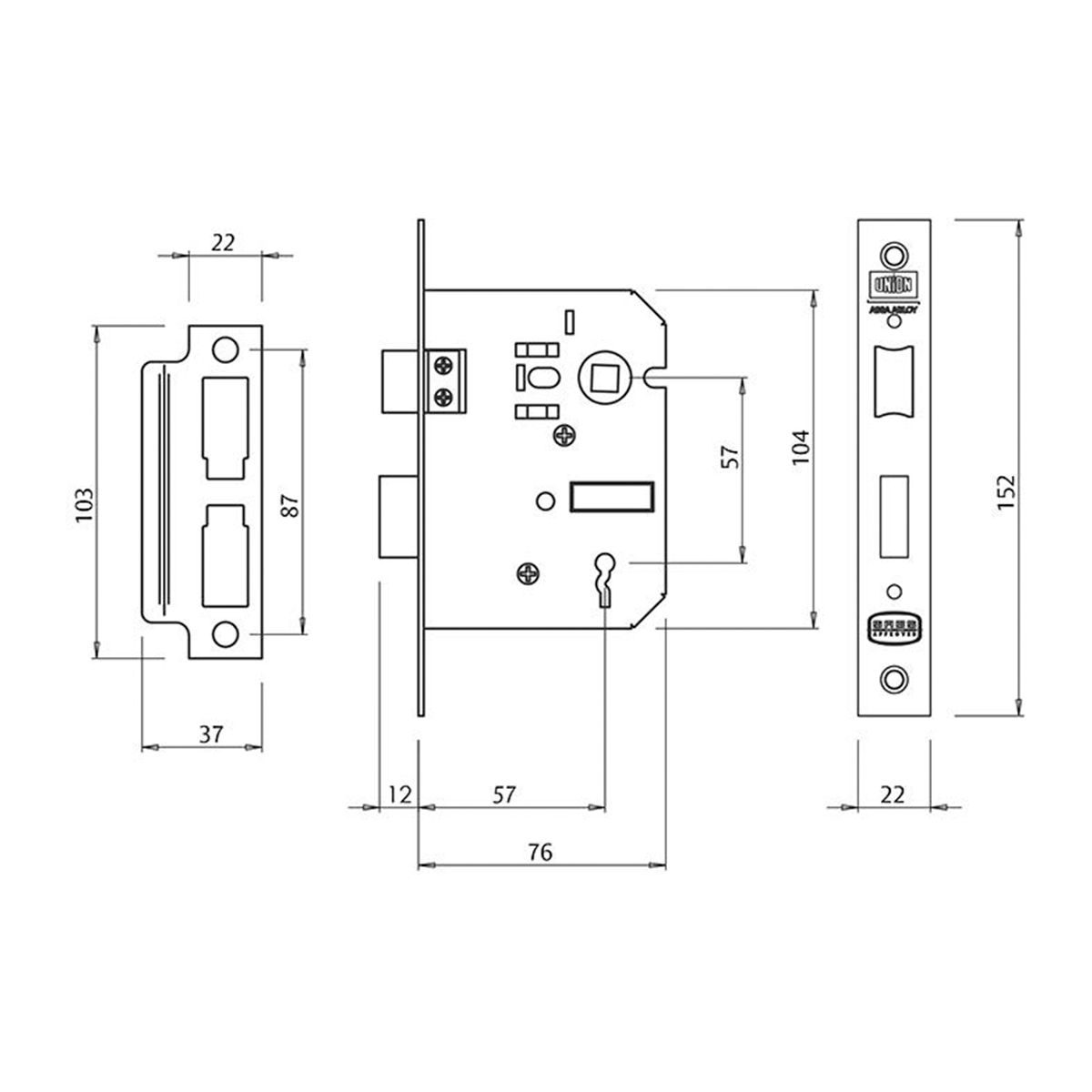Image: Gower 3 Lever Lockset