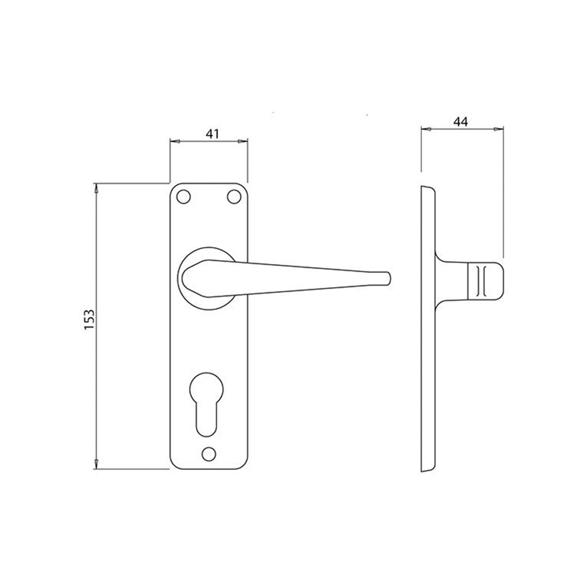 Gower Euro Profile Cylinder Lockset (with Cylinder)