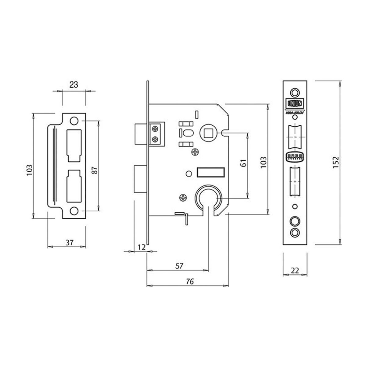 Image: Gower Euro Profile Cylinder Lockset (without Cylinder)