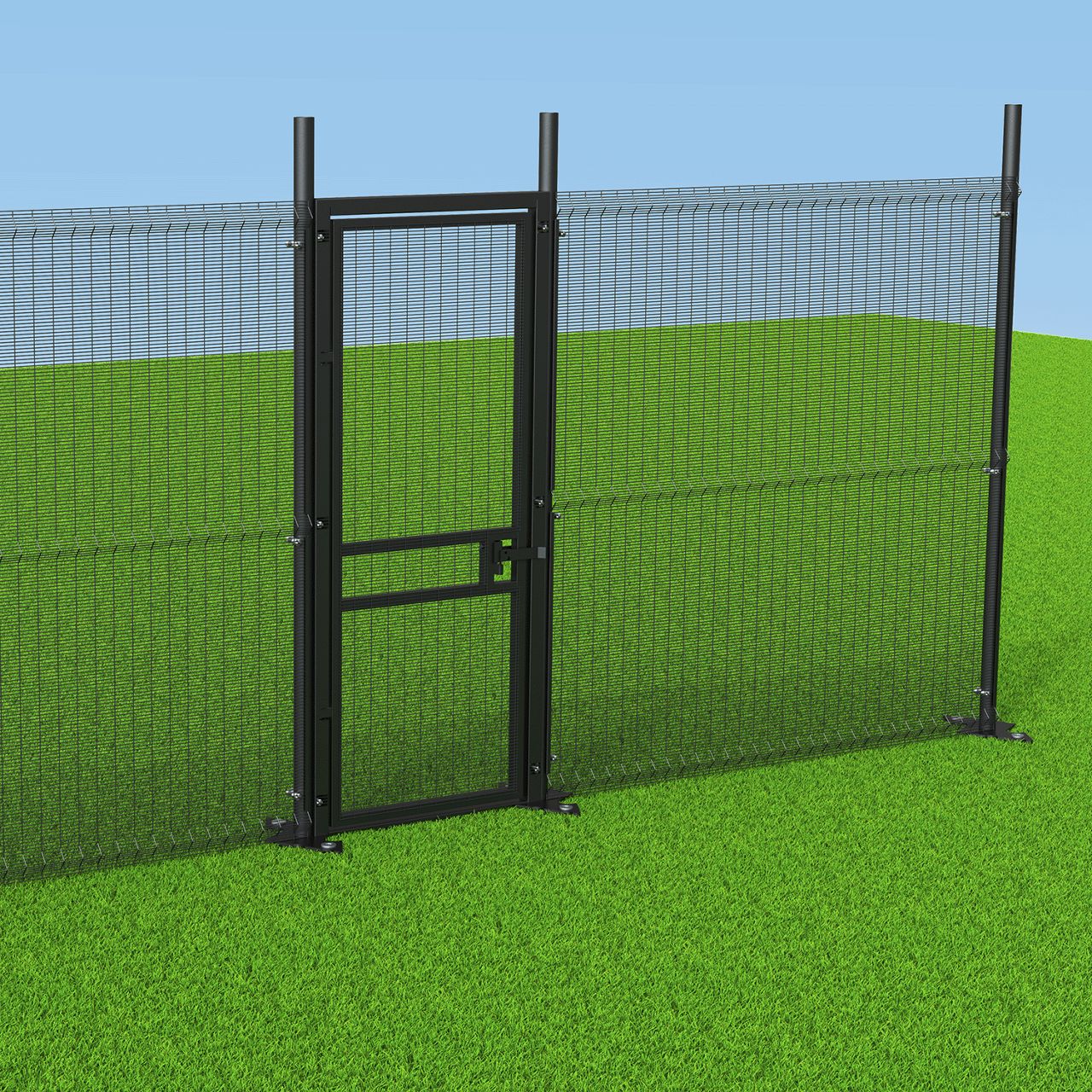 GridLock high security fence rendering