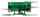 The Kelley HHC Series Heavy-capacity hydraulic dock leveler with green callout boxes highlighting key features.