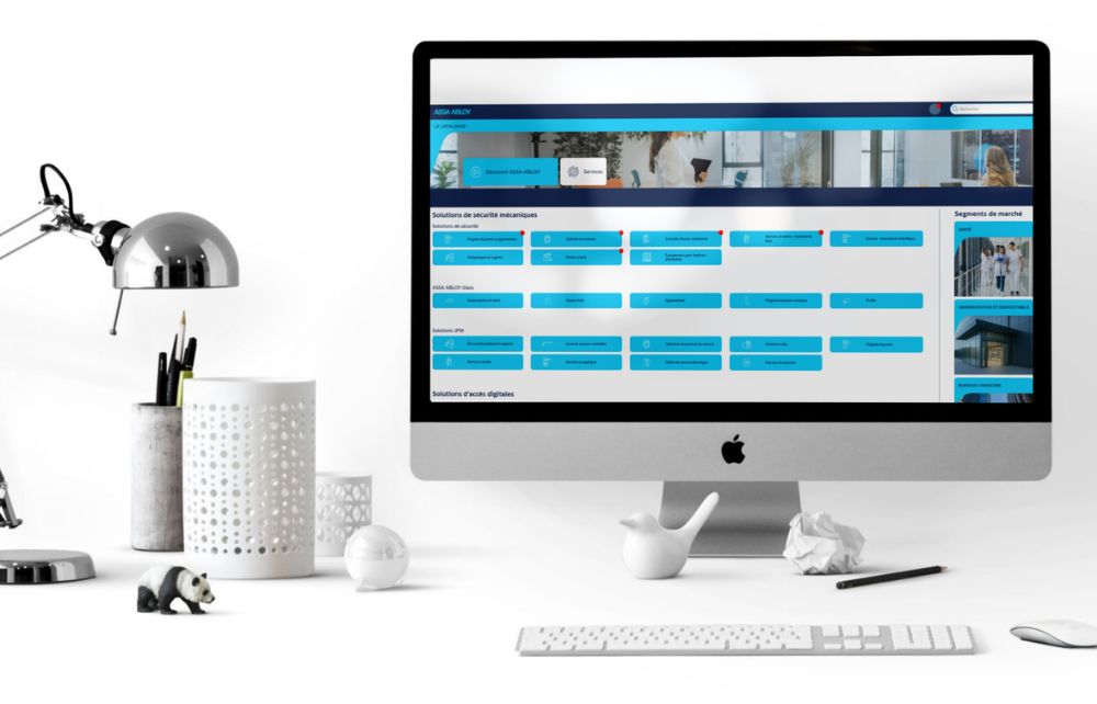 écran d'accueil de l'application Le catalogue 