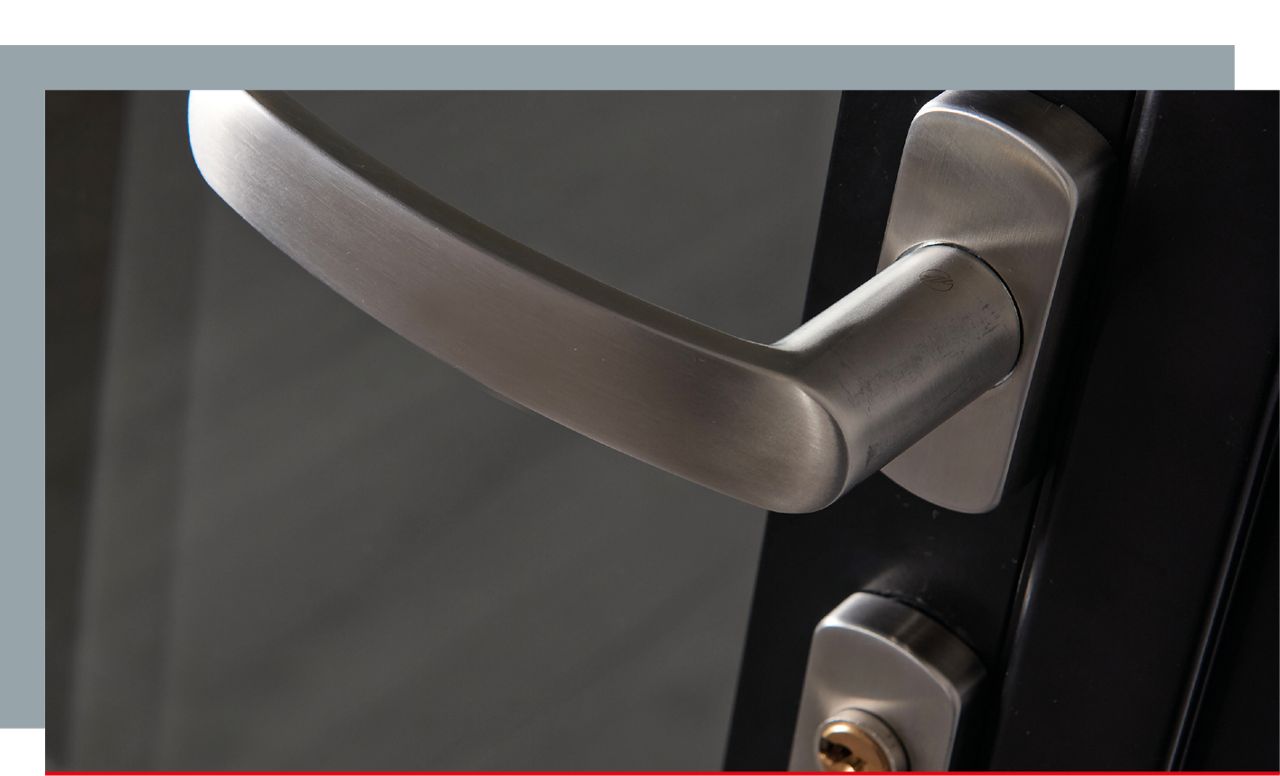 Harbour Stainless Steel Lever on Rose & Escutcheon