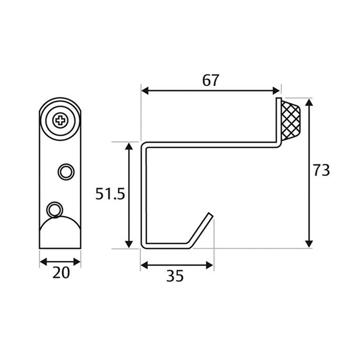 Image: Hat and Coat Hook with Buffer
