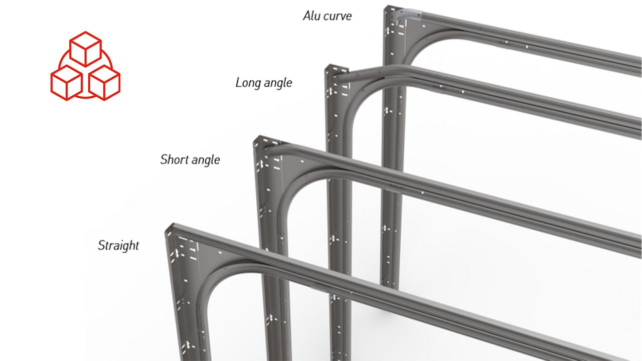 4 vertical tracks