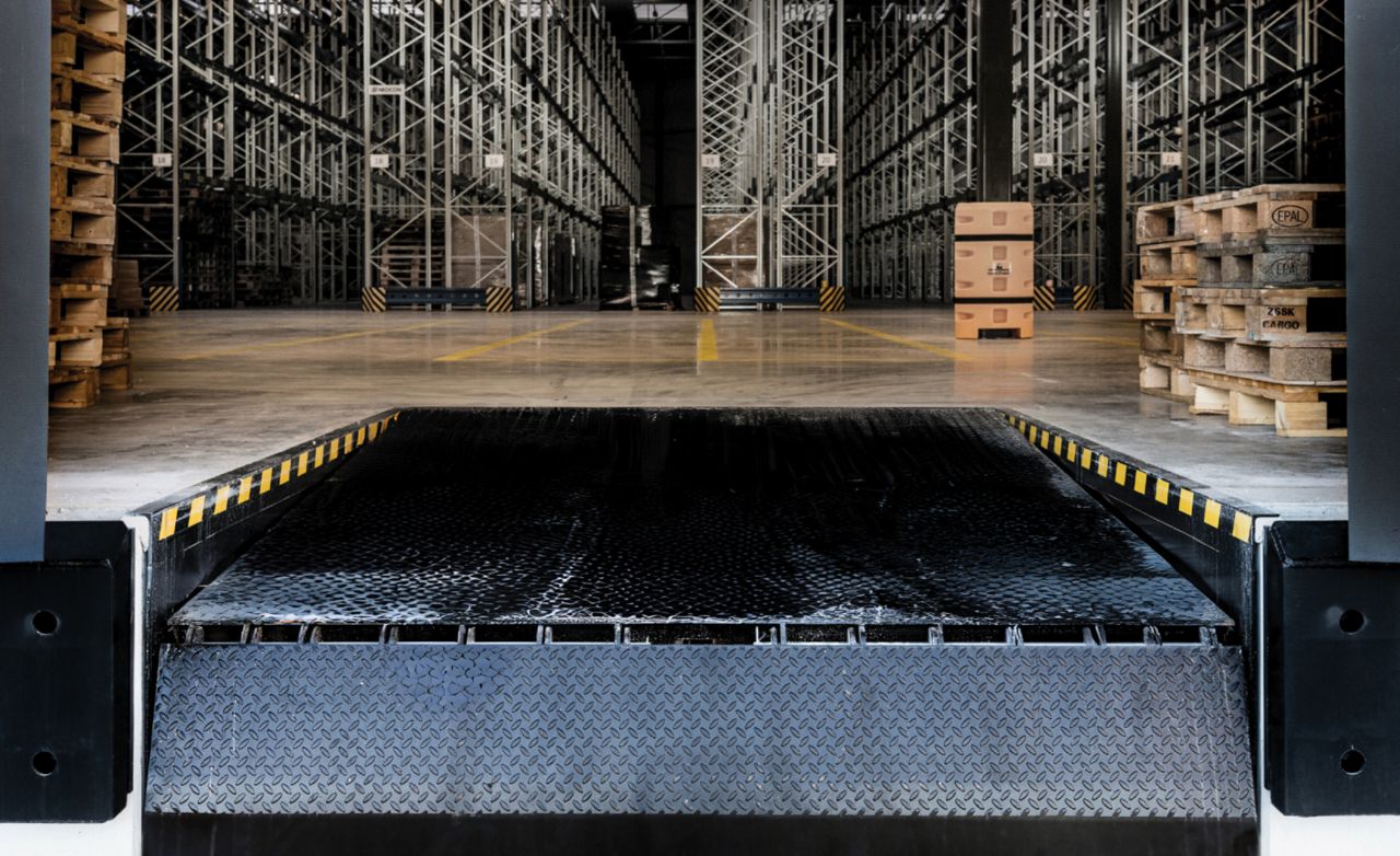 ASSA ABLOY Dock Leveler  installed in a warehouse