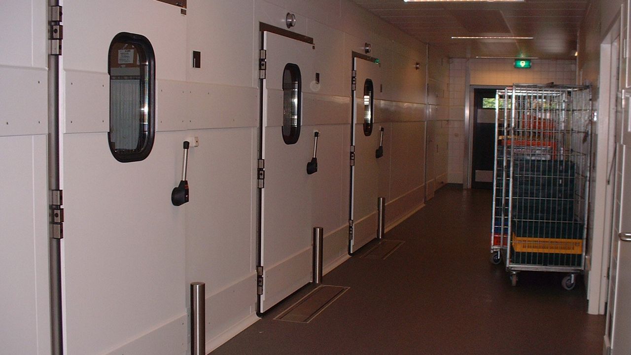 Image: The ASSA ABLOY CI KDM Chiller is a hermetically sealed hinged door designed for refrigerated environments.