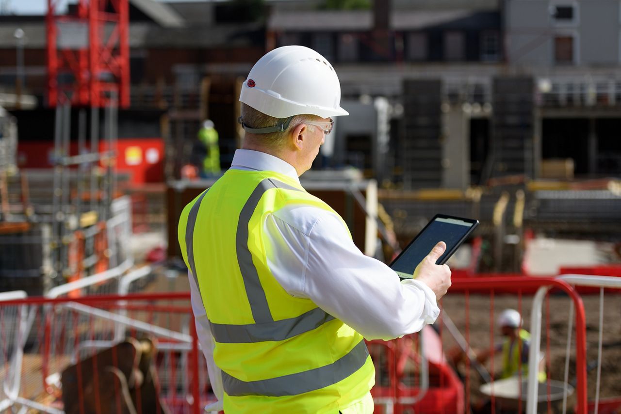 Worker in construction